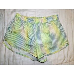 OLD NAVY Stretchtech 3" Inseam Colorful Striped Athletic Shorts w/ Liner SIZE XS